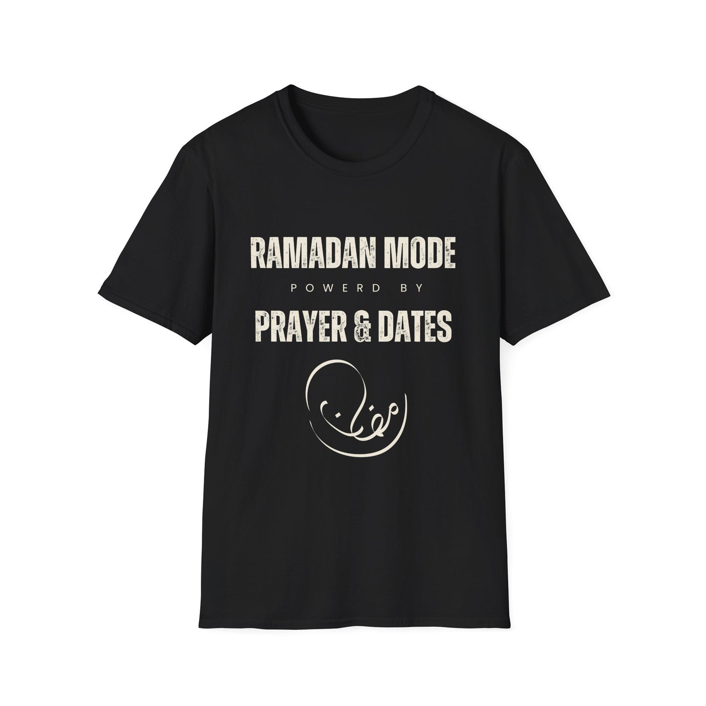 Empower Your Ramadan Mode: Stylish T-Shirt with Prayer and Dates