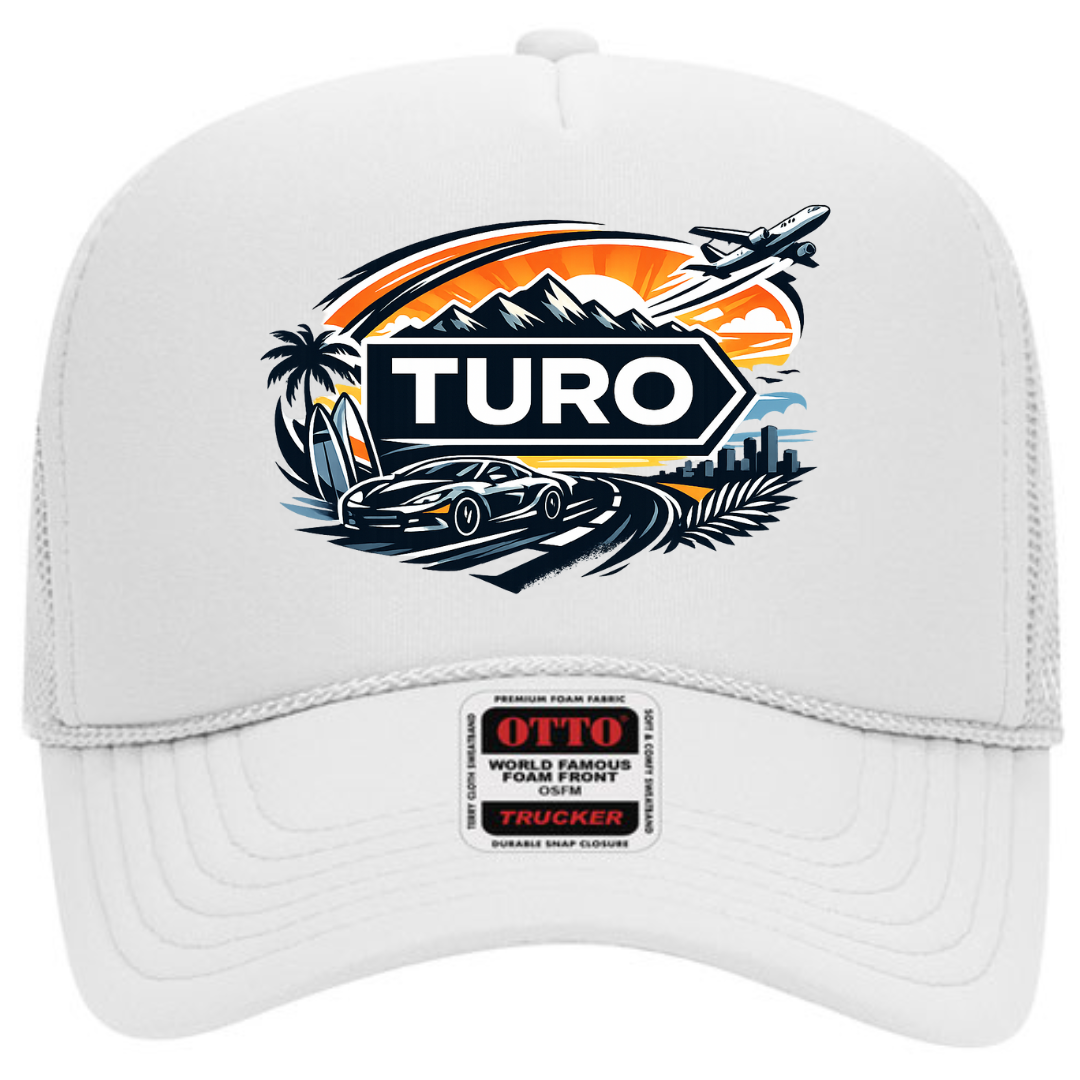Turo Host Trucker Snapback Hat – Car Sharing Host Mesh Cap, Adjustable Fit