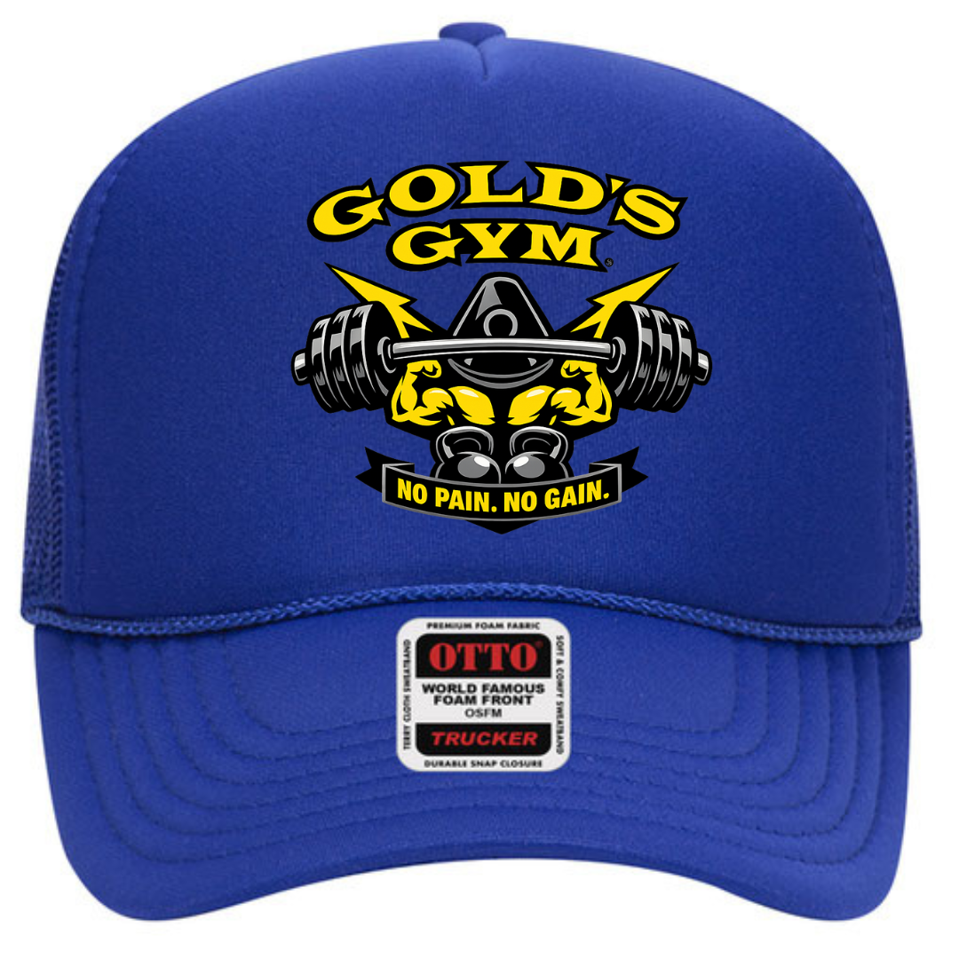 Gold’s Gym Trucker Snapback Hat – Classic Fitness Mesh Cap, Adjustable Fit