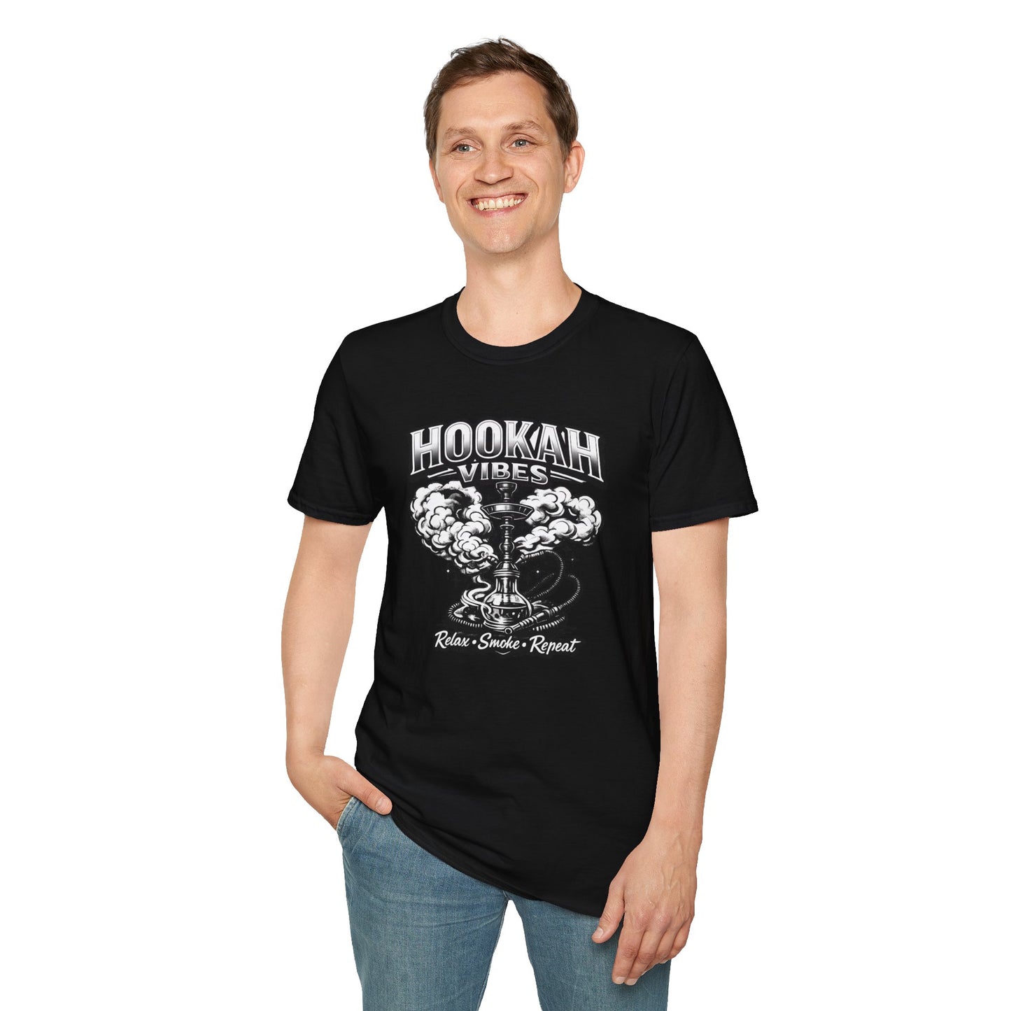 Hookah Vibes T-Shirt — Hookah Lounge Shirt, Shisha Life Tee, Smoke Session Graphic Tee, Chill Vibes Streetwear, Party Lifestyle Top