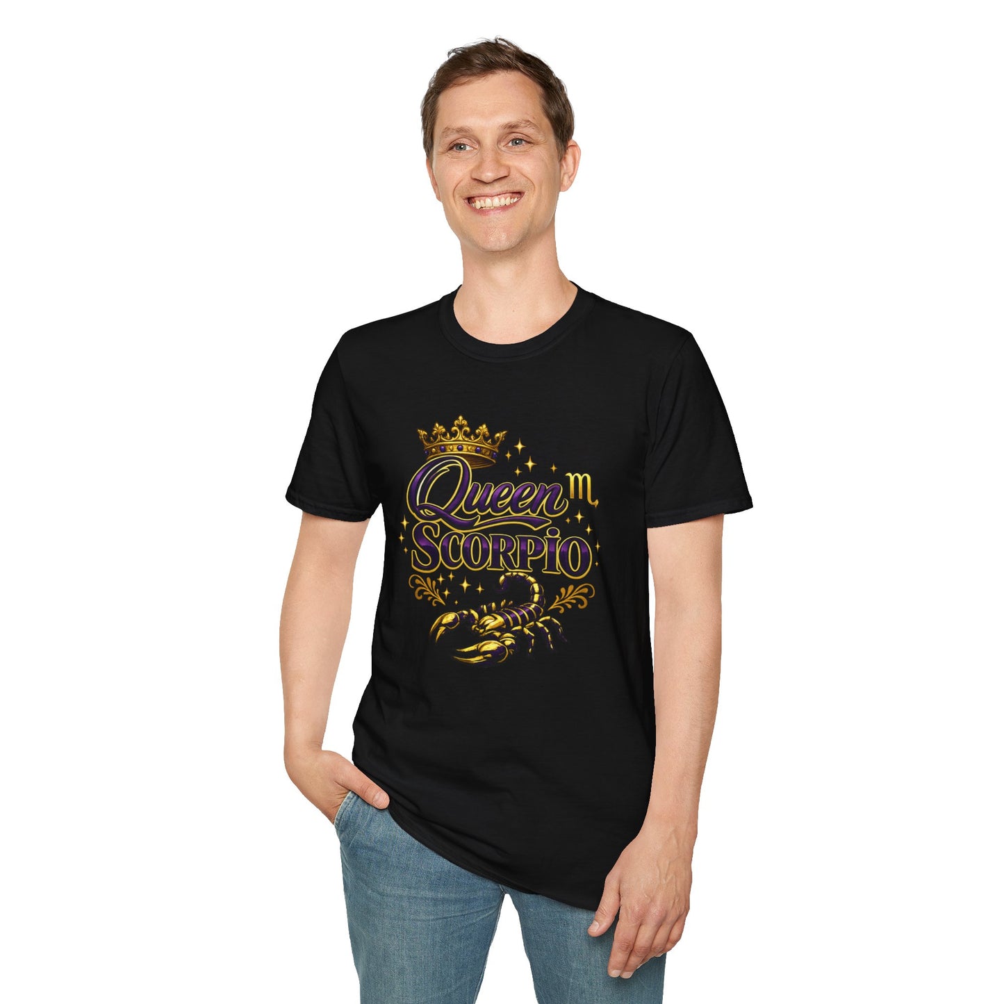 Queen Scorpio T-Shirt – Scorpio Zodiac Graphic Tee for Women, Astrology Queen Shirt, Scorpio Birthday Gift, Horoscope Streetwear