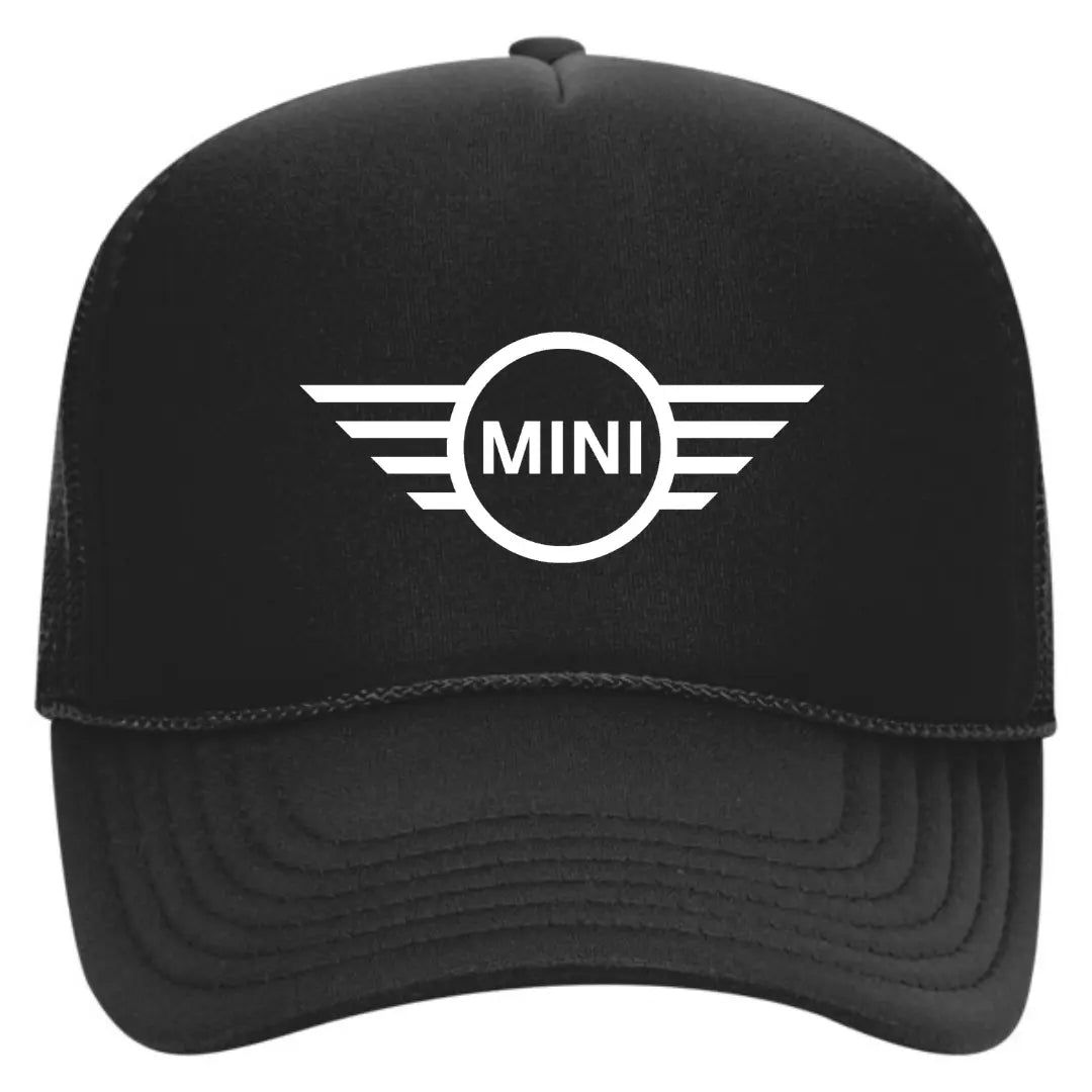 Classic Style: Mini Black Trucker Snapback Hat - Black Threadz