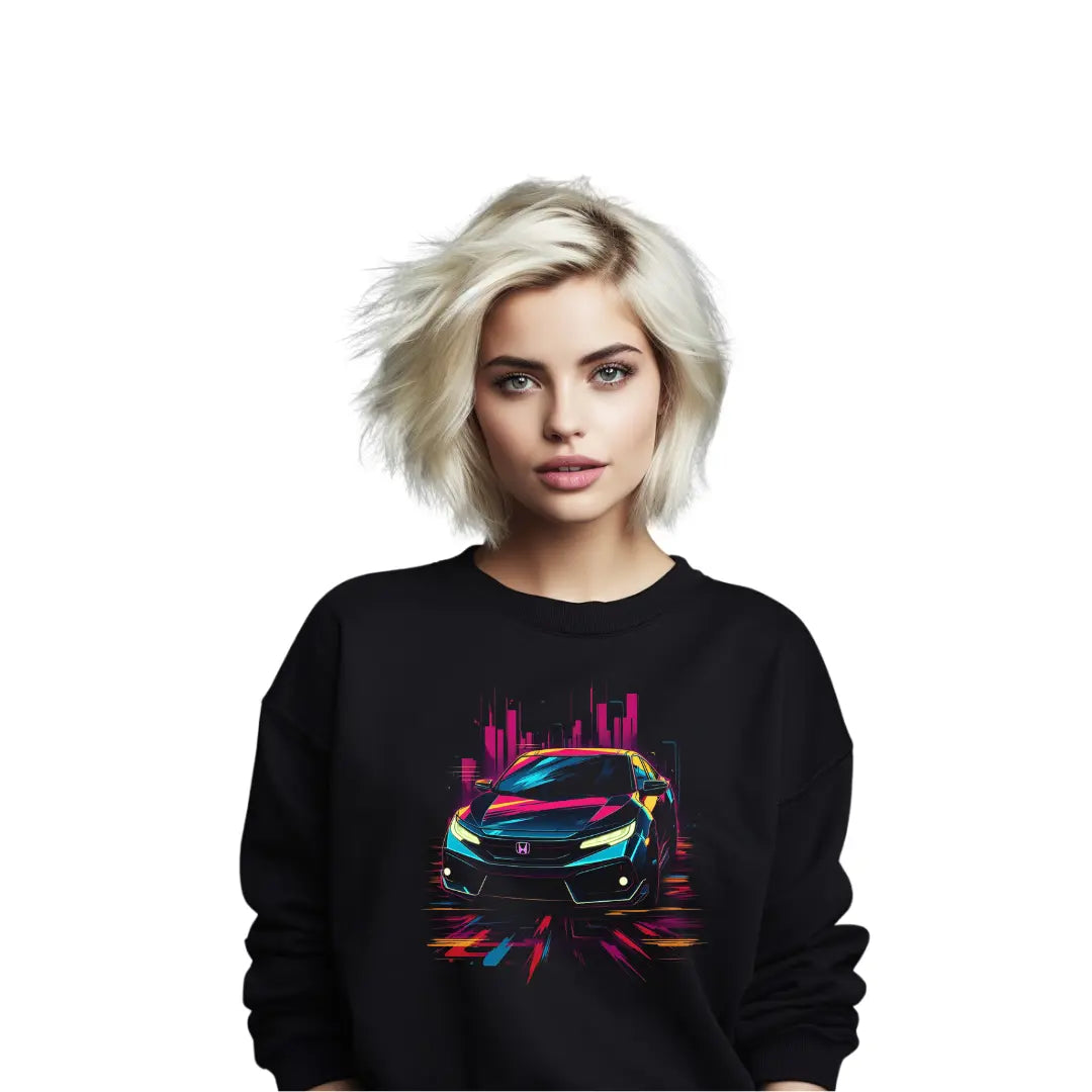 Civic Sweatshirt: Celebrate Iconic Style - Black Threadz