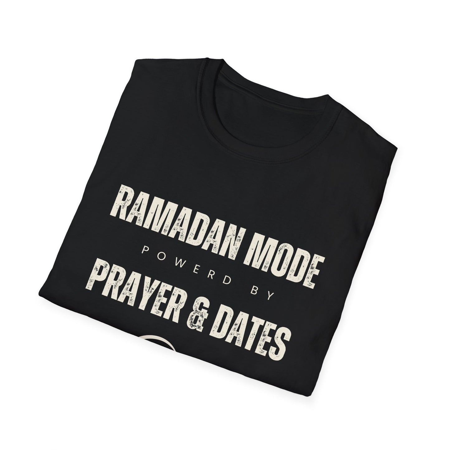 Empower Your Ramadan Mode: Stylish T-Shirt with Prayer and Dates