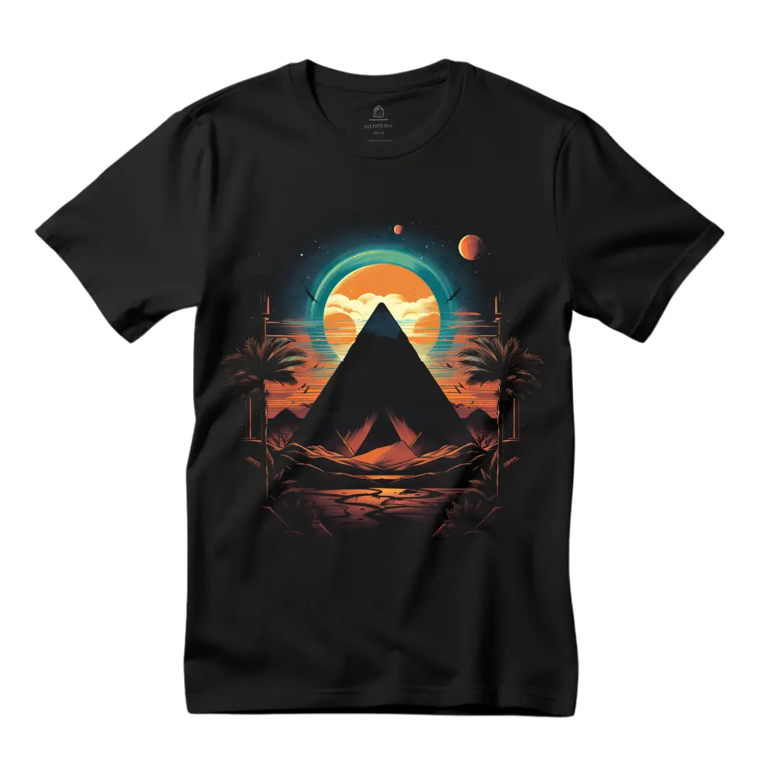 Pyramid T-Shirt: Embrace the Enigma of History in Style - Black Threadz