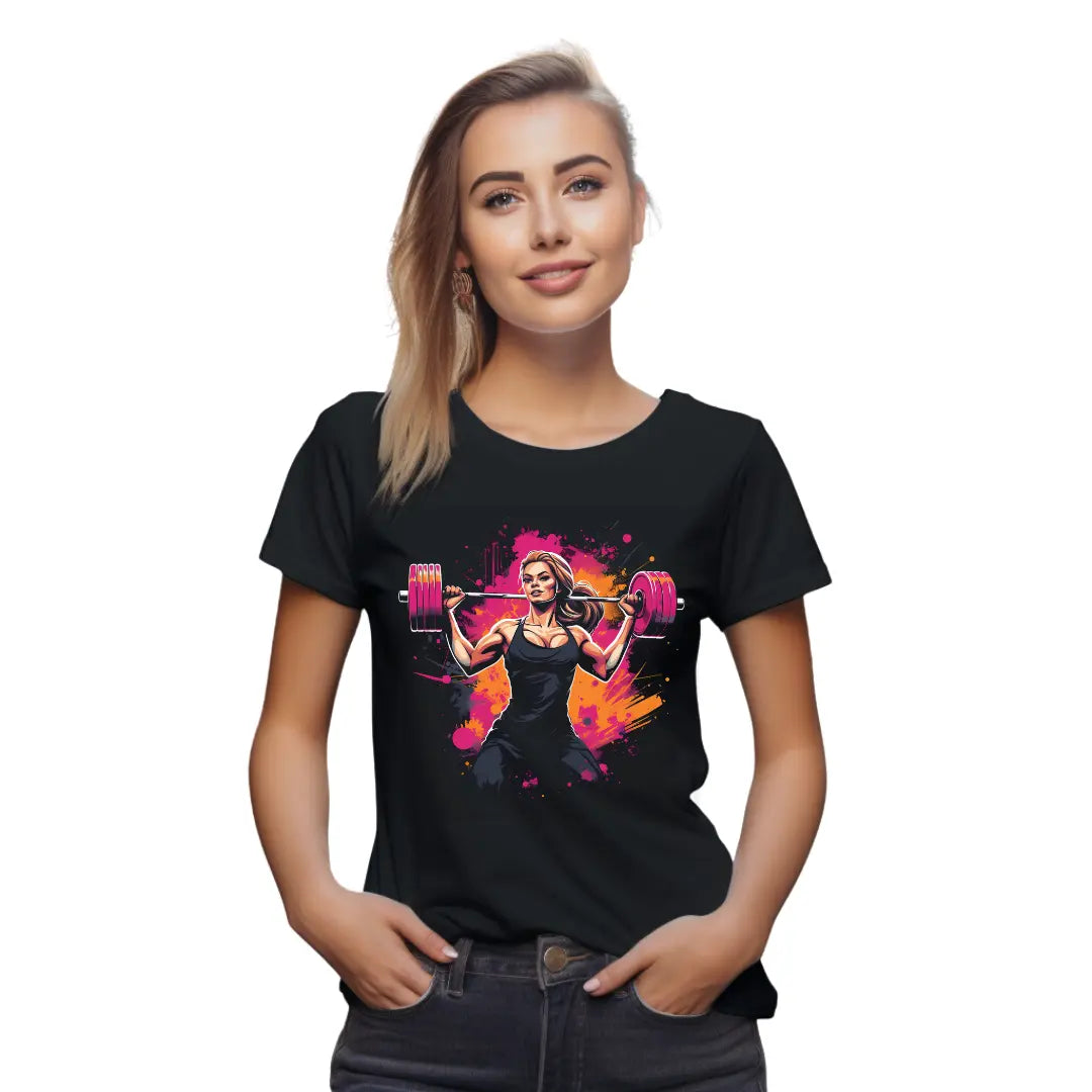 Empower Your Workout: Stylish Women's T-Shirts for Active Living - Black Threadz