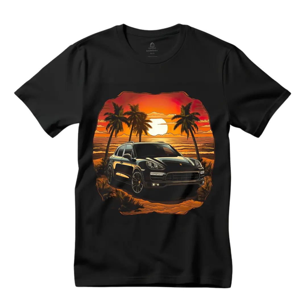 black porsche cayenne t-shirt