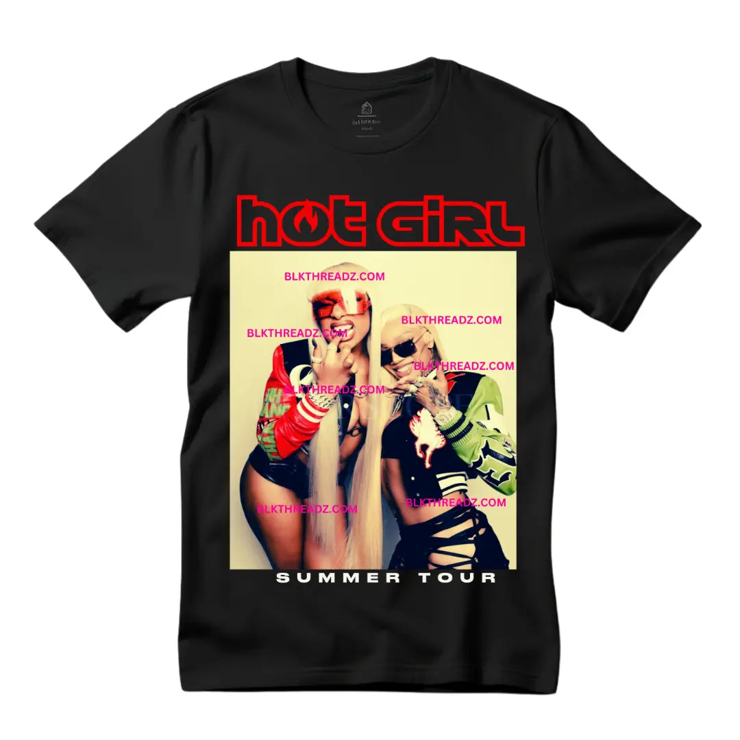 Megan Thee Stallion Hot Girl Summer Concert Shirt - Black Threadz
