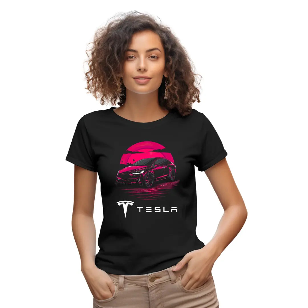 Next-Level Luxury: Tesla Model X T-Shirt - Black Threadz