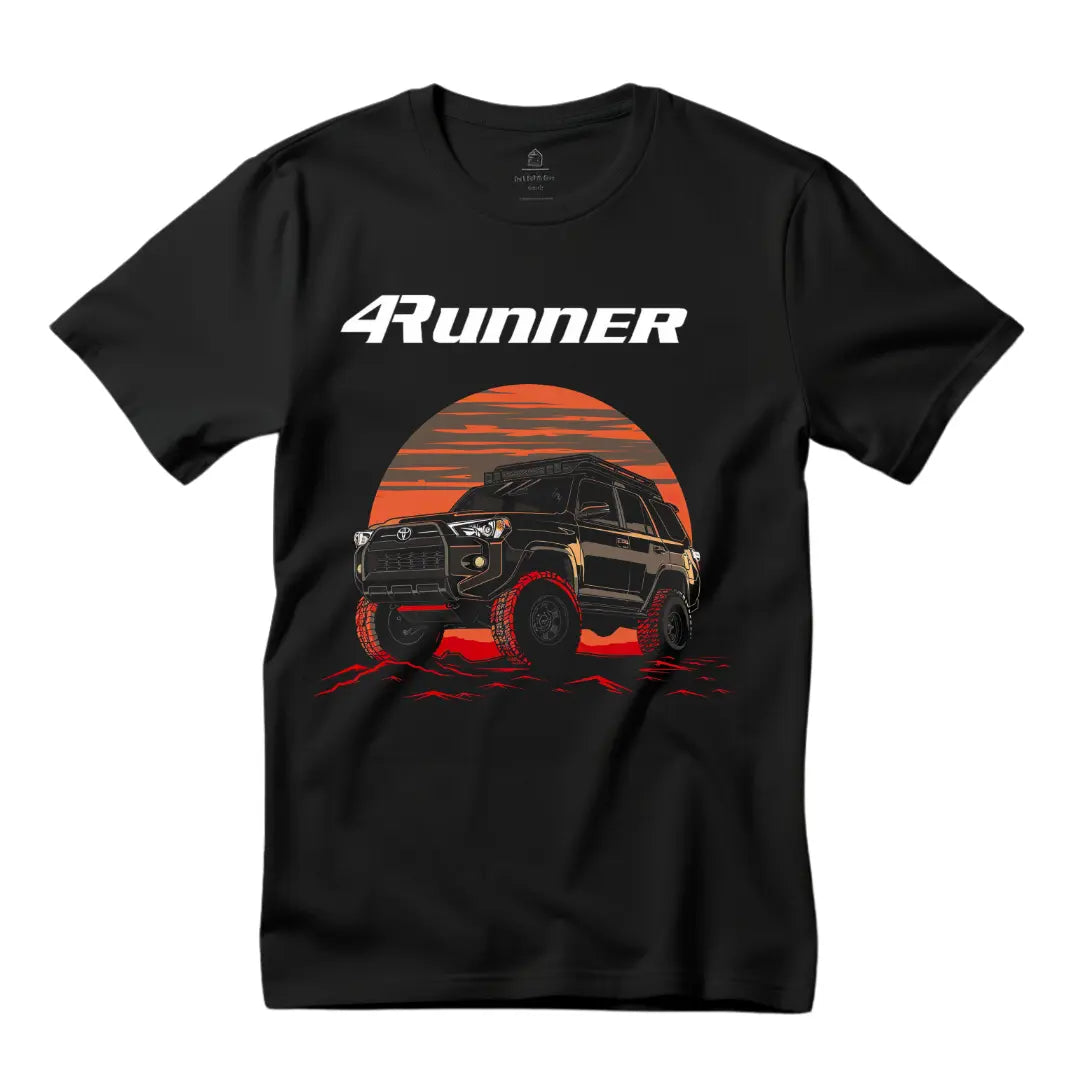 4Runner Graphic Black T-Shirt - Iconic SUV Design - Black Threadz