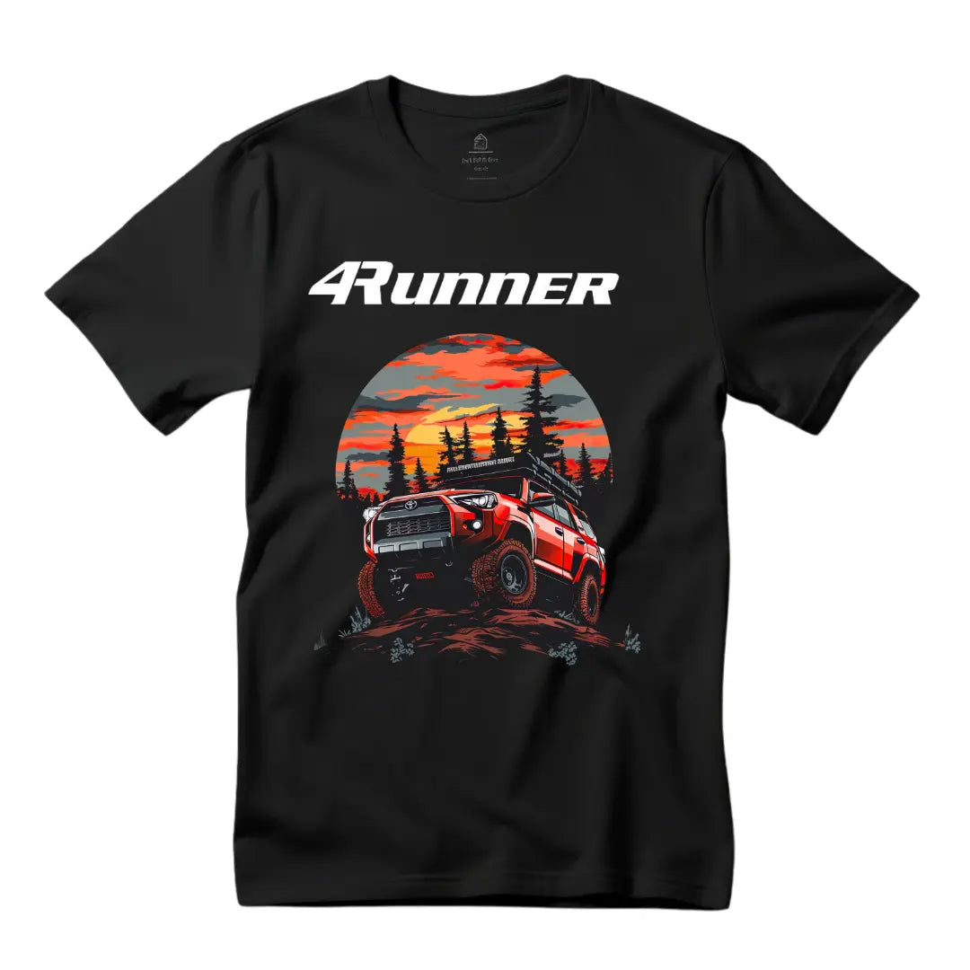 4Runner Graphic Black T-Shirt - Iconic SUV Design - Black Threadz