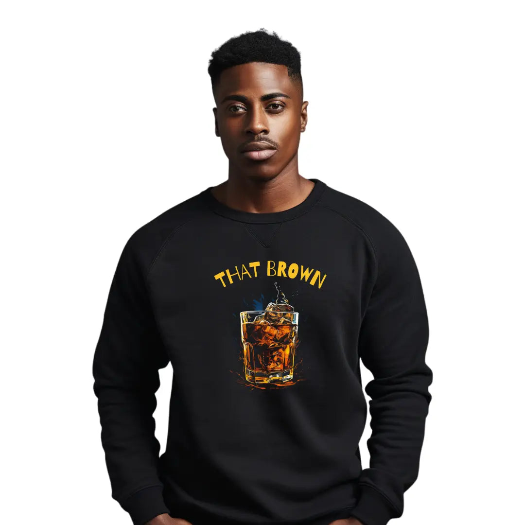 Brown Liquor Vibes Sweatshirt: That Brown Elegance - Black Threadz