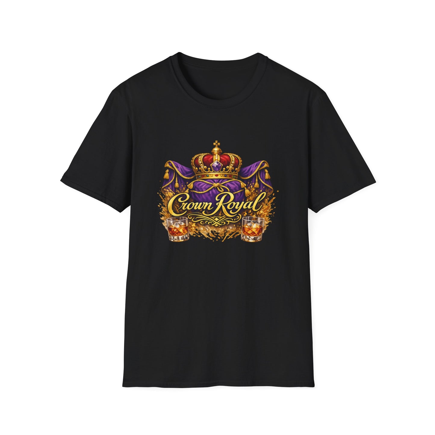 Crown Royal T-Shirt – Whiskey Fan Tee, Premium Canadian Whisky Shirt, Bar & Party Merch