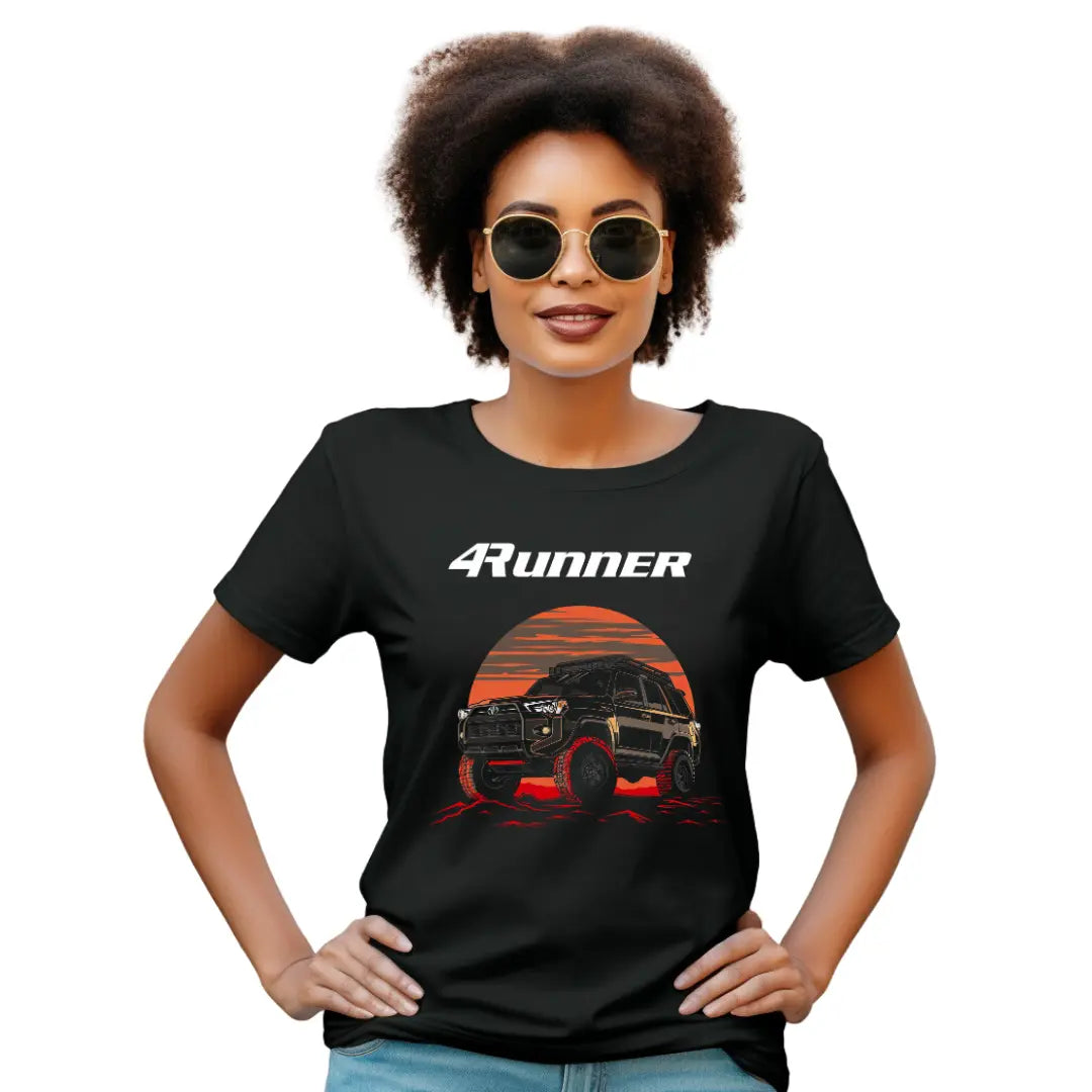 4Runner Graphic Black T-Shirt - Iconic SUV Design - Black Threadz