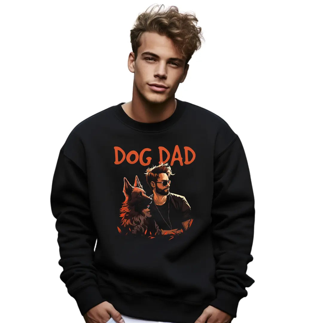 Dog Dad Proud Pet Parent Sweatshirt - Wear Your Love for Furry Companions - Black Threadz