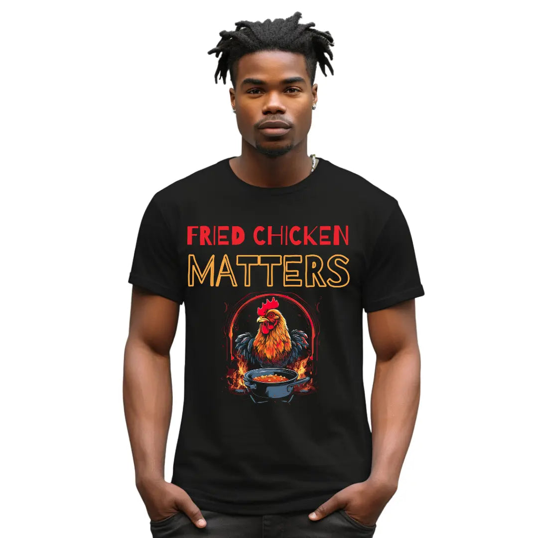 Fried Chicken Matters: Statement T-Shirt - Black Threadz