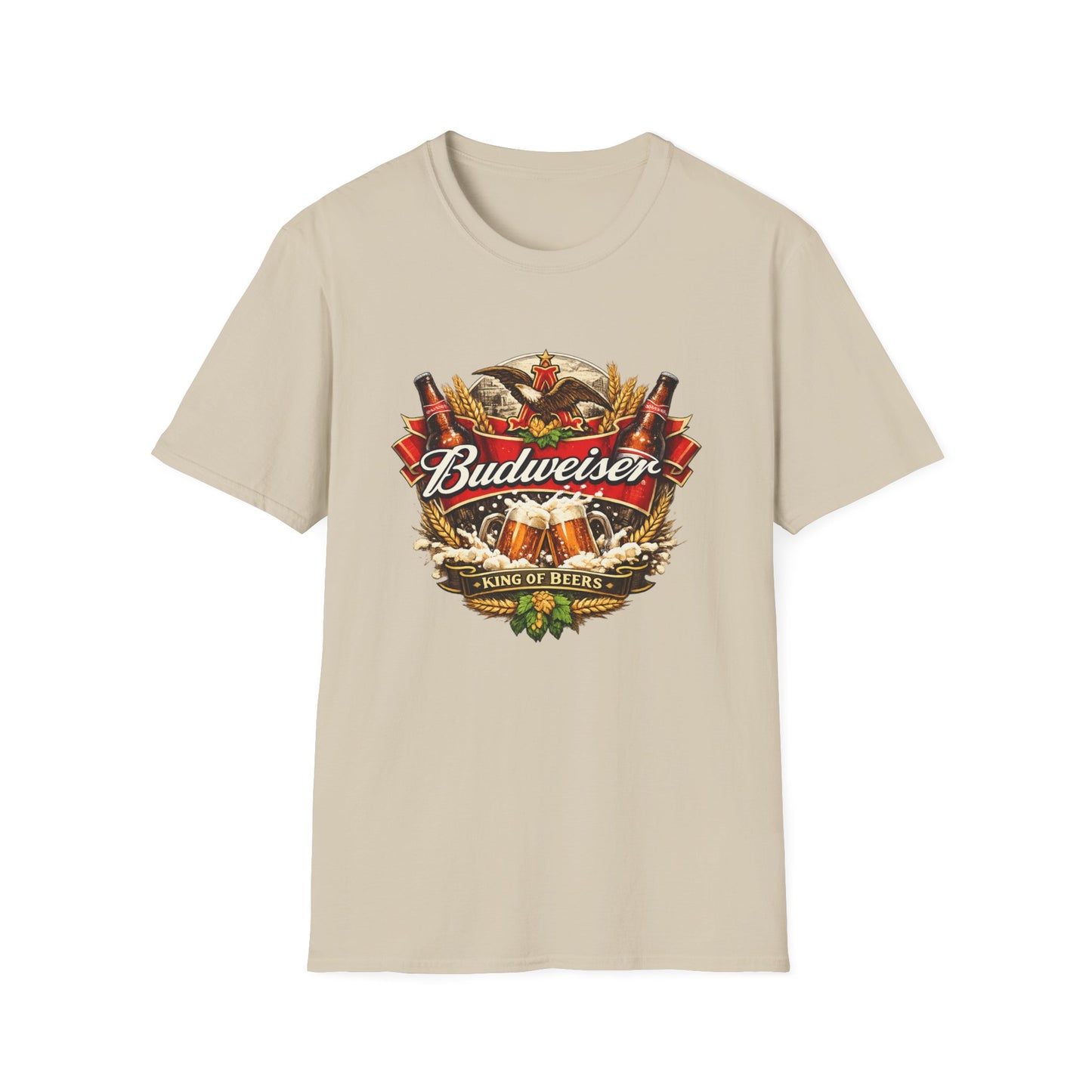 Budweiser T-Shirt – Beer Fan Tee, American Lager Shirt, Brewery & Bar Merch