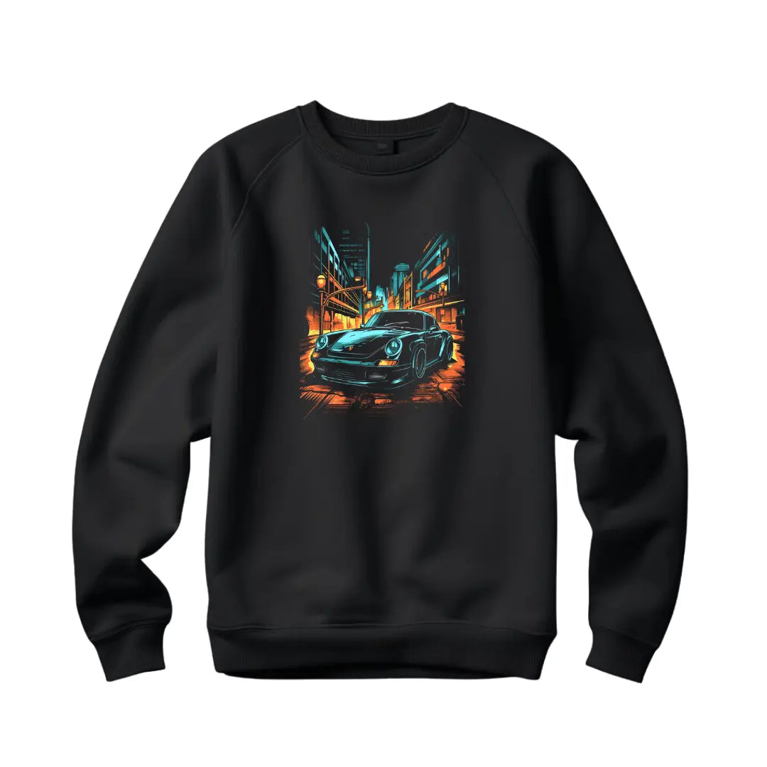 Porsche Sweatshirt: Embrace Automotive Excellence - Black Threadz