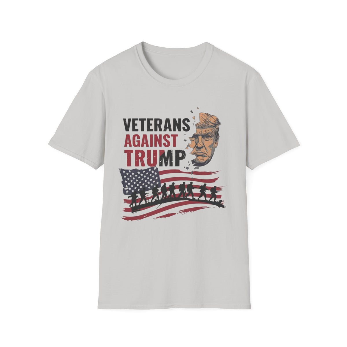 Veterans Against Trump T-Shirt | Patriotic No Kings & Protest Apparel