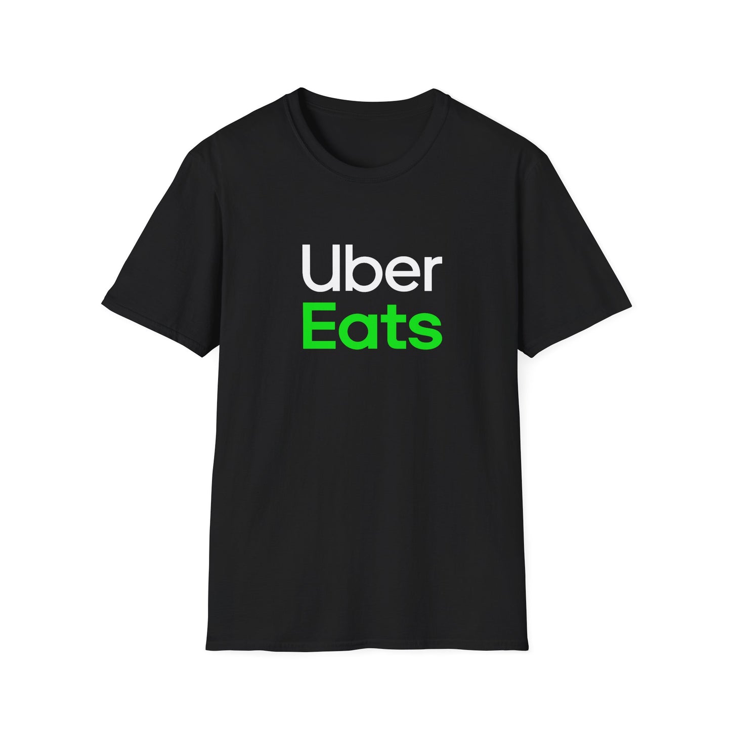 Uber Eats Graphic Tee - Unisex Cotton T-Shirt for Delivery Driver & Courier Gear | Official Uber Merch & Work Uniform | Logistics Apparel Streetwear - Perfect Foodie Gift & Uber Gift Delivery App Clothing
