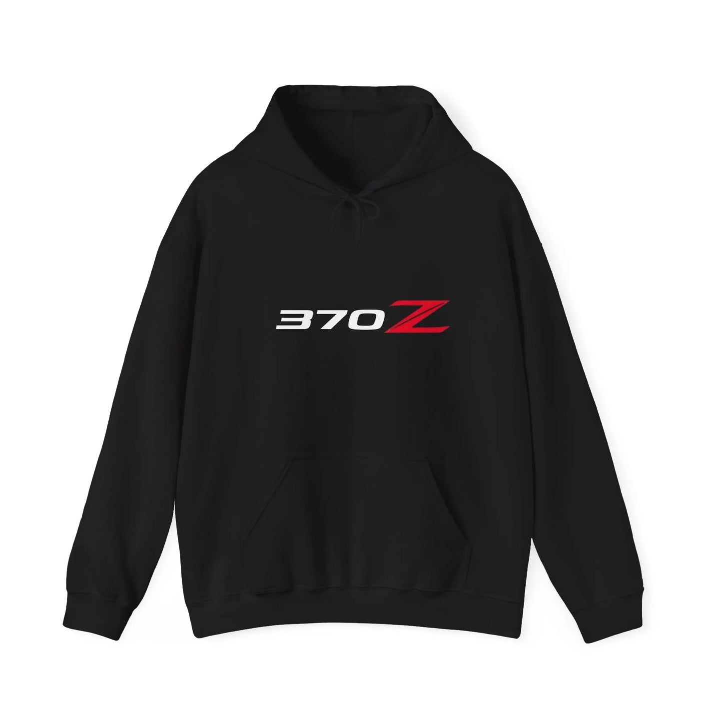 Sleek Style: Nissan 370Z On the Road Black Hoodie - Black Threadz