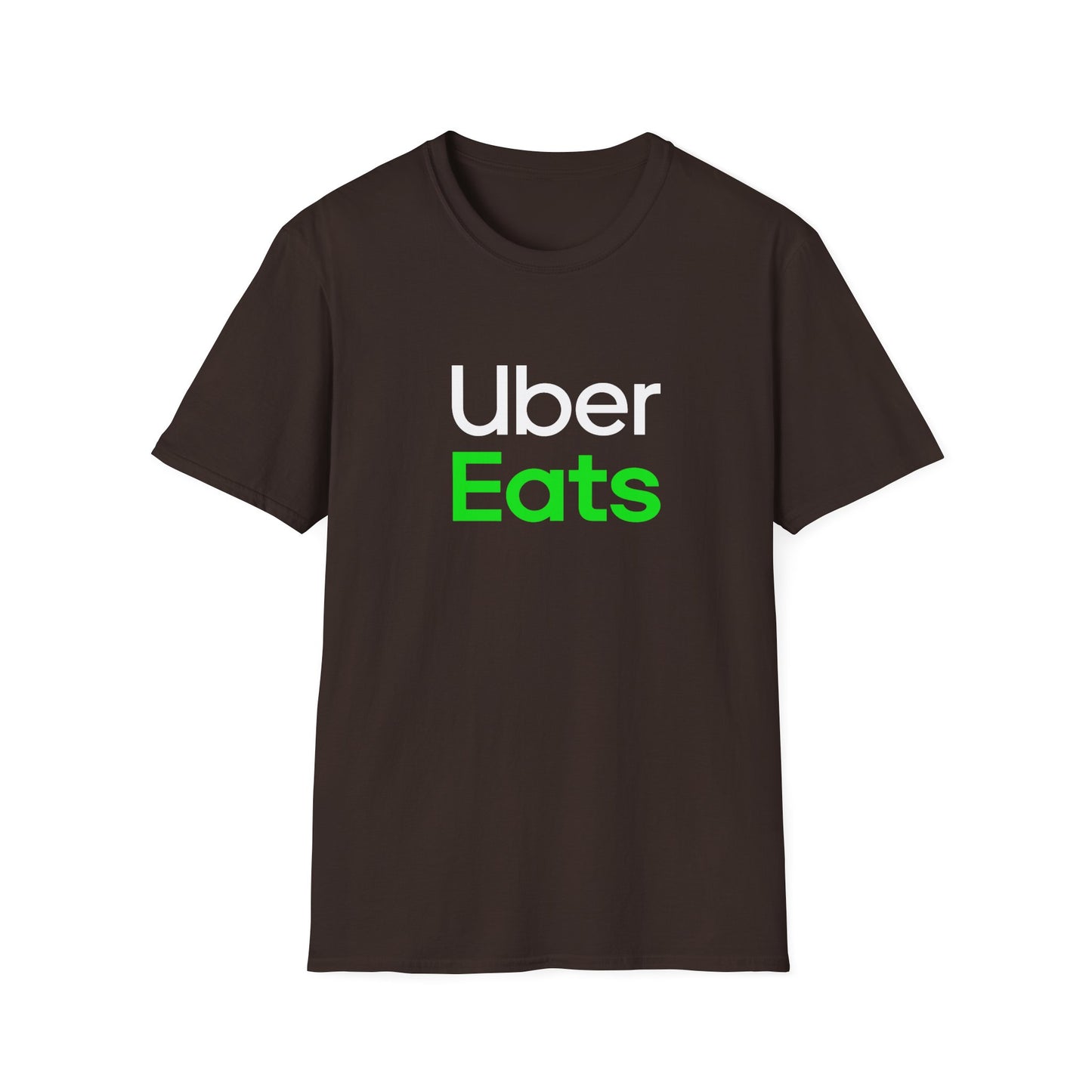 Uber Eats Graphic Tee - Unisex Cotton T-Shirt for Delivery Driver & Courier Gear | Official Uber Merch & Work Uniform | Logistics Apparel Streetwear - Perfect Foodie Gift & Uber Gift Delivery App Clothing