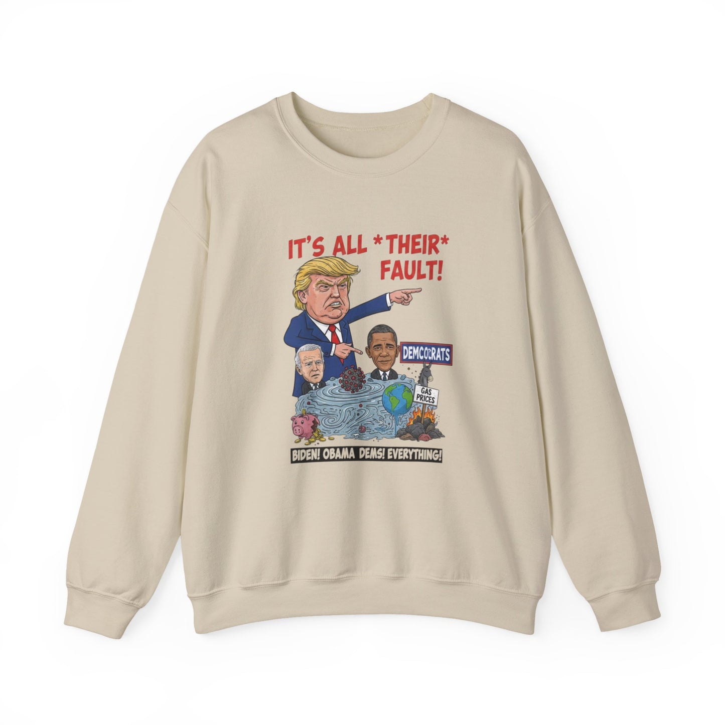 4of Crewneck Sweatshirt — Political Satire 'Is He Dead Yet?