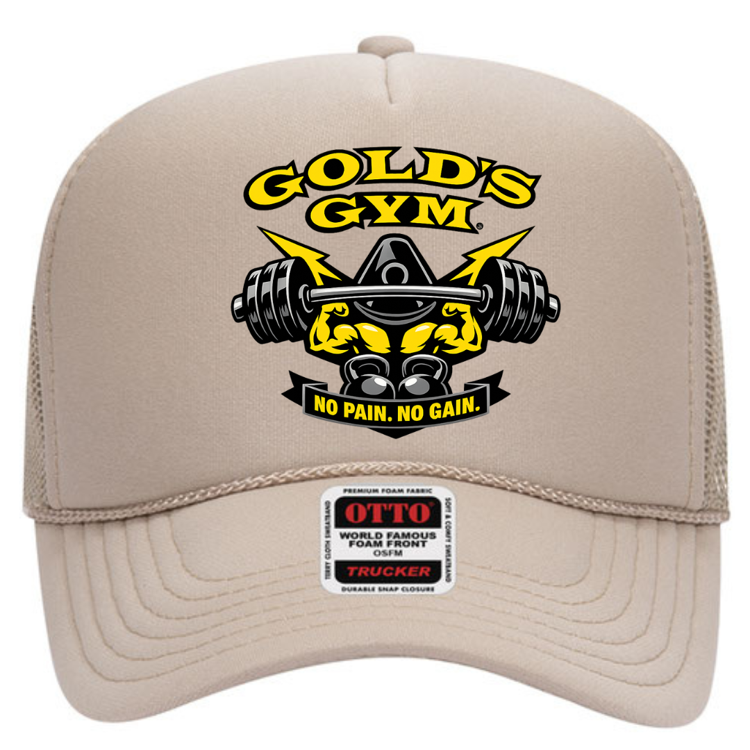 Gold’s Gym Trucker Snapback Hat – Classic Fitness Mesh Cap, Adjustable Fit