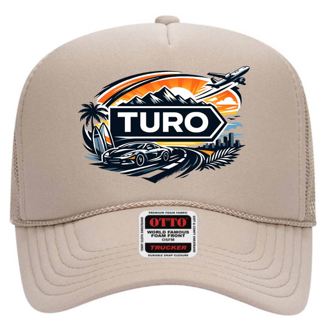 Turo Host Trucker Snapback Hat – Car Sharing Host Mesh Cap, Adjustable Fit