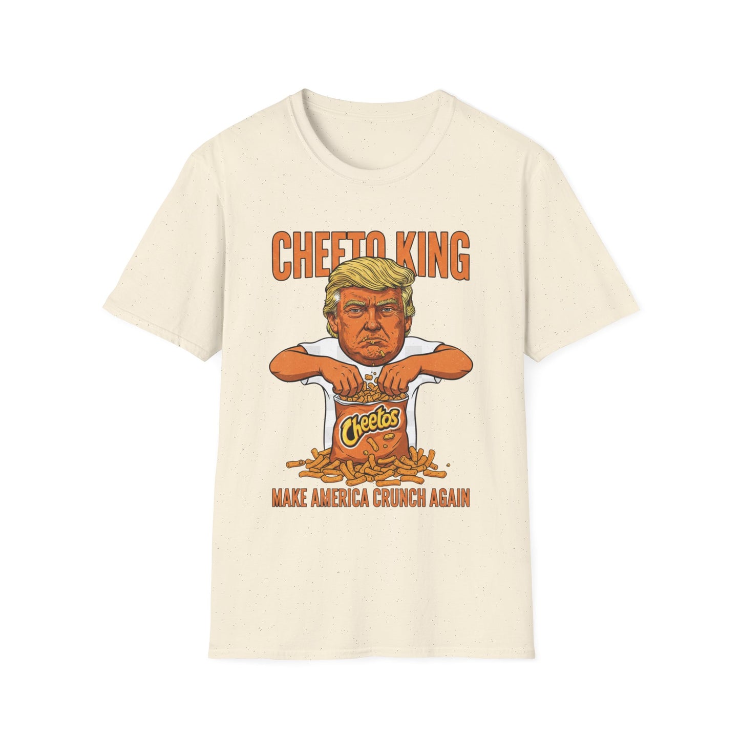Cheeto King Anti-Trump T-Shirt | No Kings Political Satire Apparel