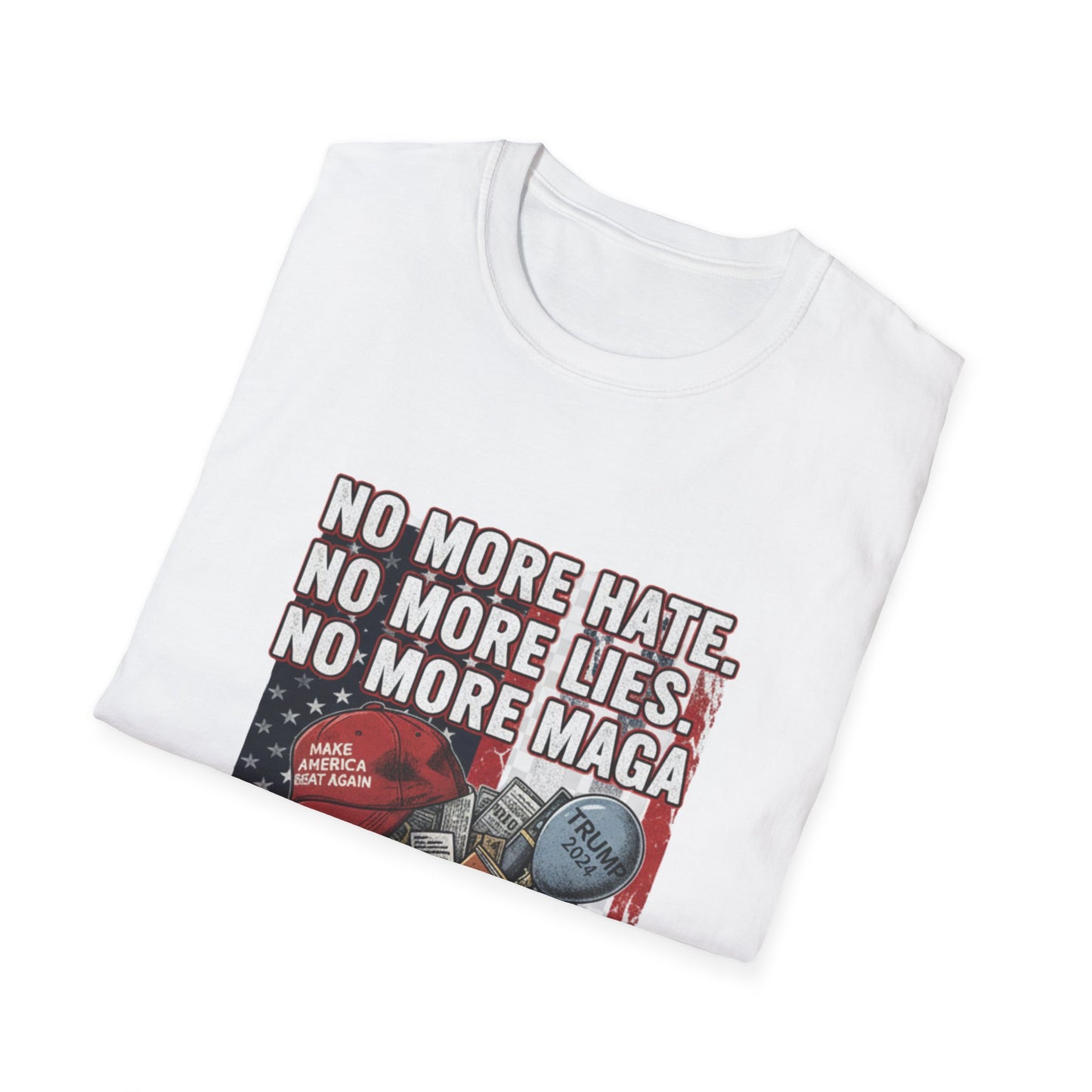 No More MAGA Anti-Trump T-Shirt | 2026 No Kings & Democracy Protest Gear