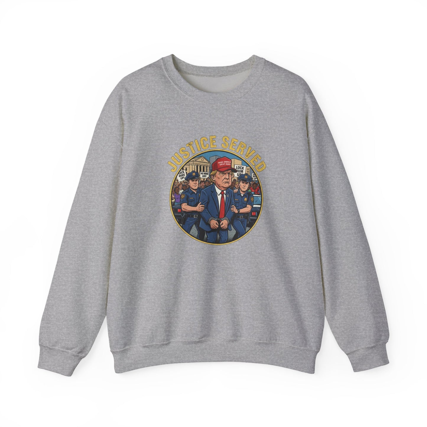 8 Crewneck Sweatshirt — Political Satire 'Is He Dead Yet?