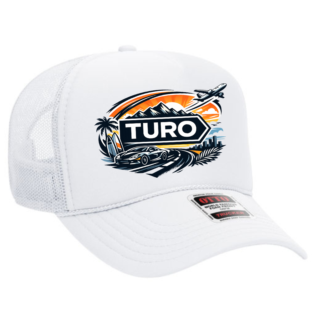 Turo Host Trucker Snapback Hat – Car Sharing Host Mesh Cap, Adjustable Fit