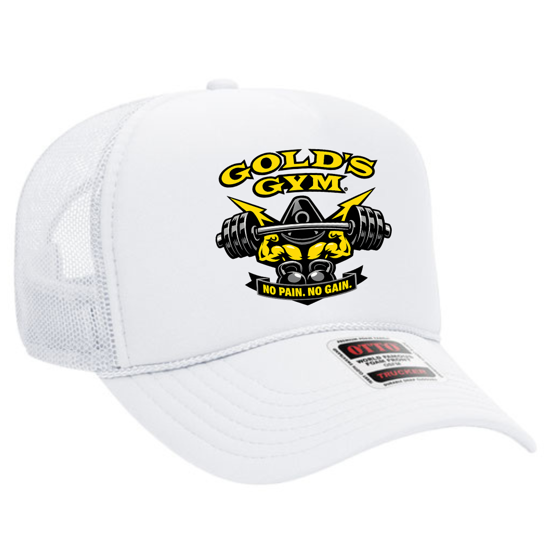 Gold’s Gym Trucker Snapback Hat – Classic Fitness Mesh Cap, Adjustable Fit