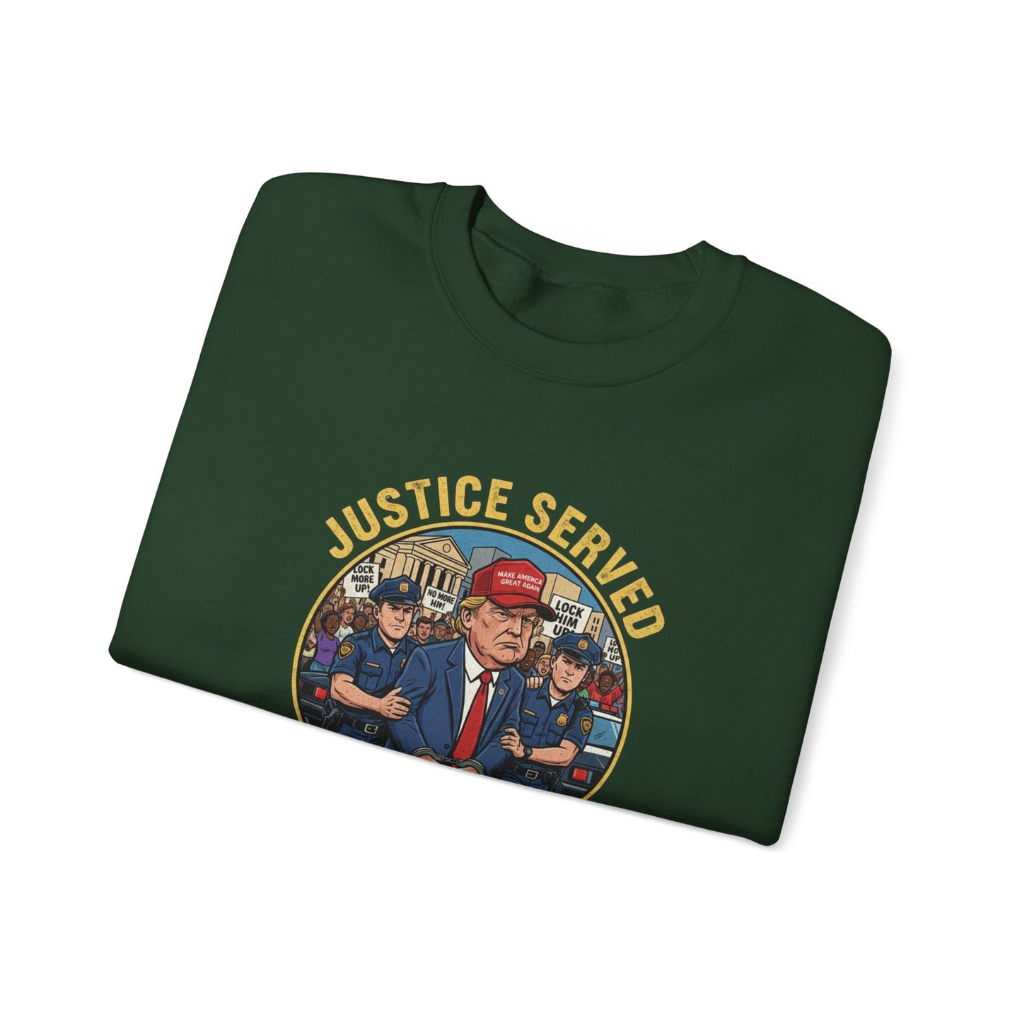8 Crewneck Sweatshirt — Political Satire 'Is He Dead Yet?