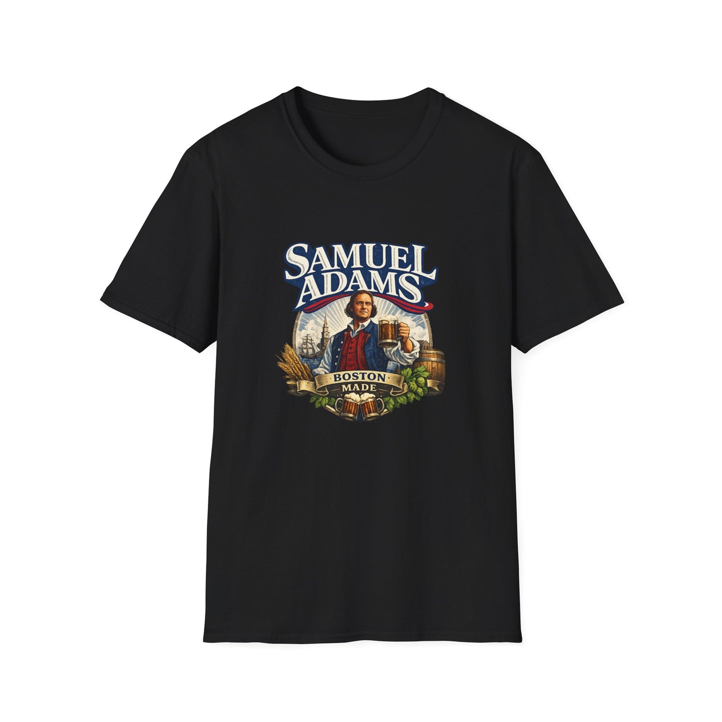 Samuel Adams T-Shirt – Beer Fan Tee, American Lager Shirt, Brewery & Bar Merch