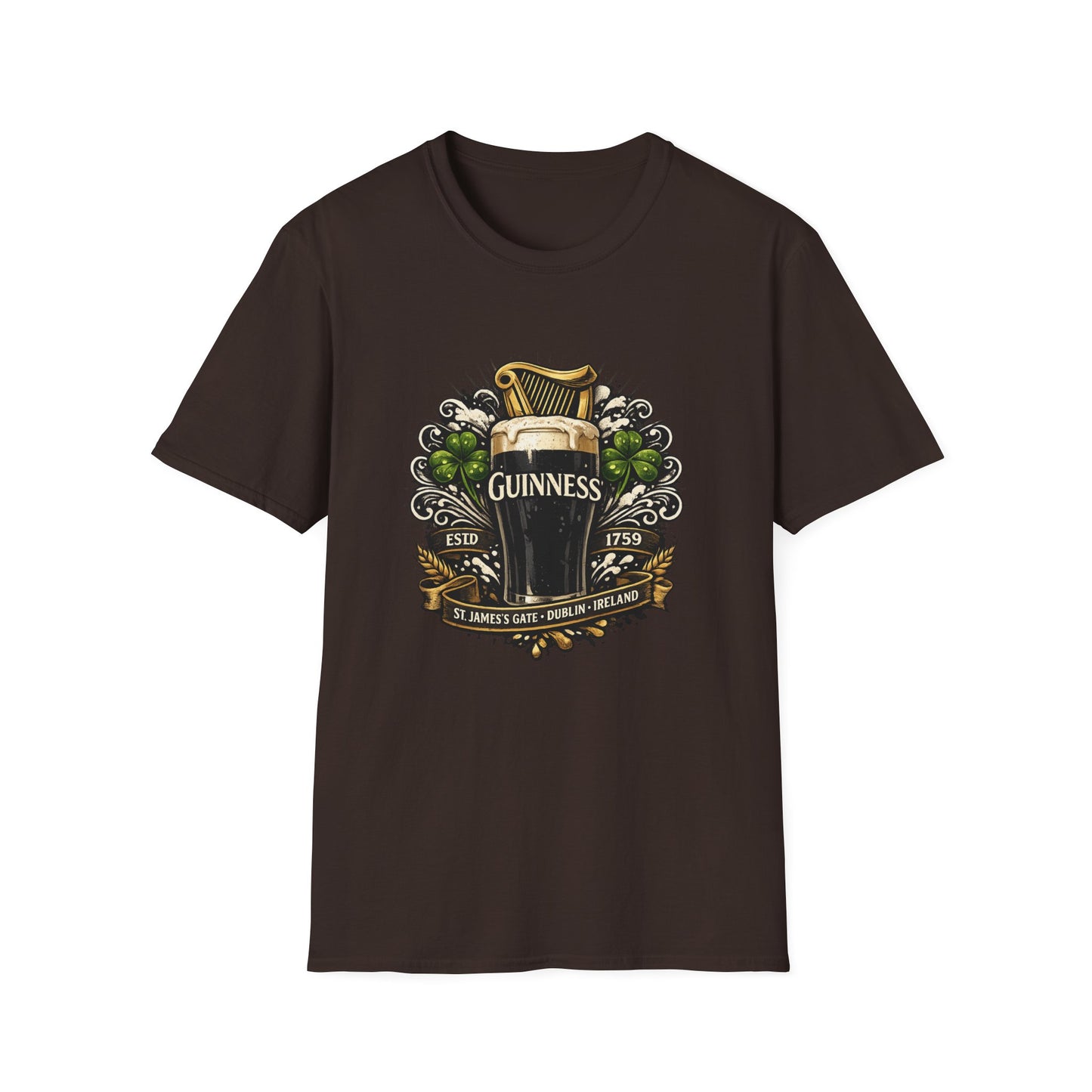 Guinness T-Shirt – Irish Stout Fan Tee, Beer Lover Shirt, Brewery & Bar Merch