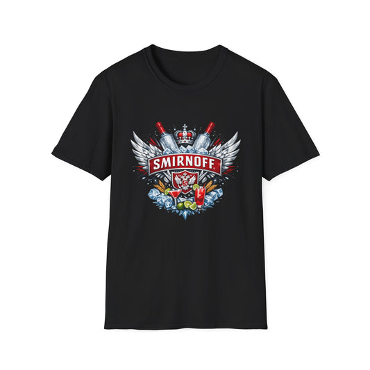 Smirnoff T-Shirt – Vodka Fan Tee, Premium Spirits Shirt, Bar & Party Merch