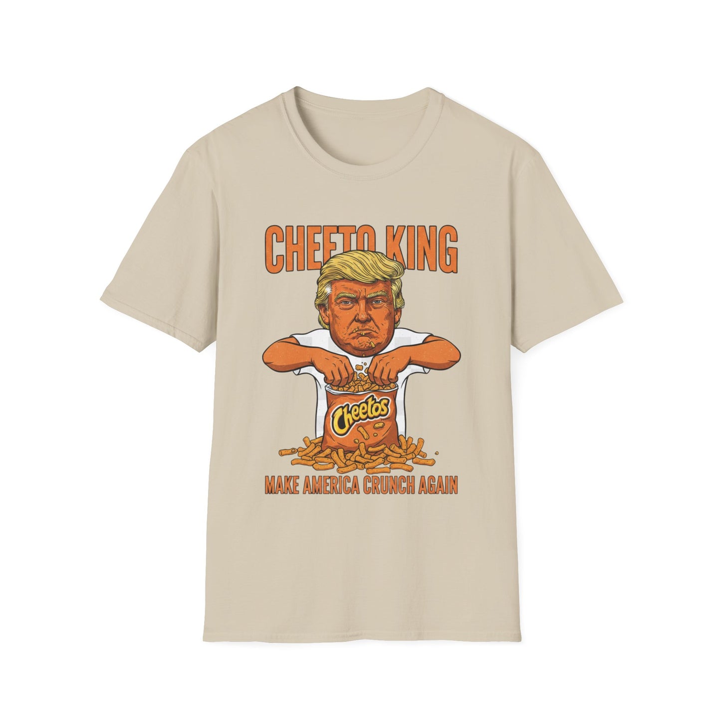 Cheeto King Anti-Trump T-Shirt | No Kings Political Satire Apparel