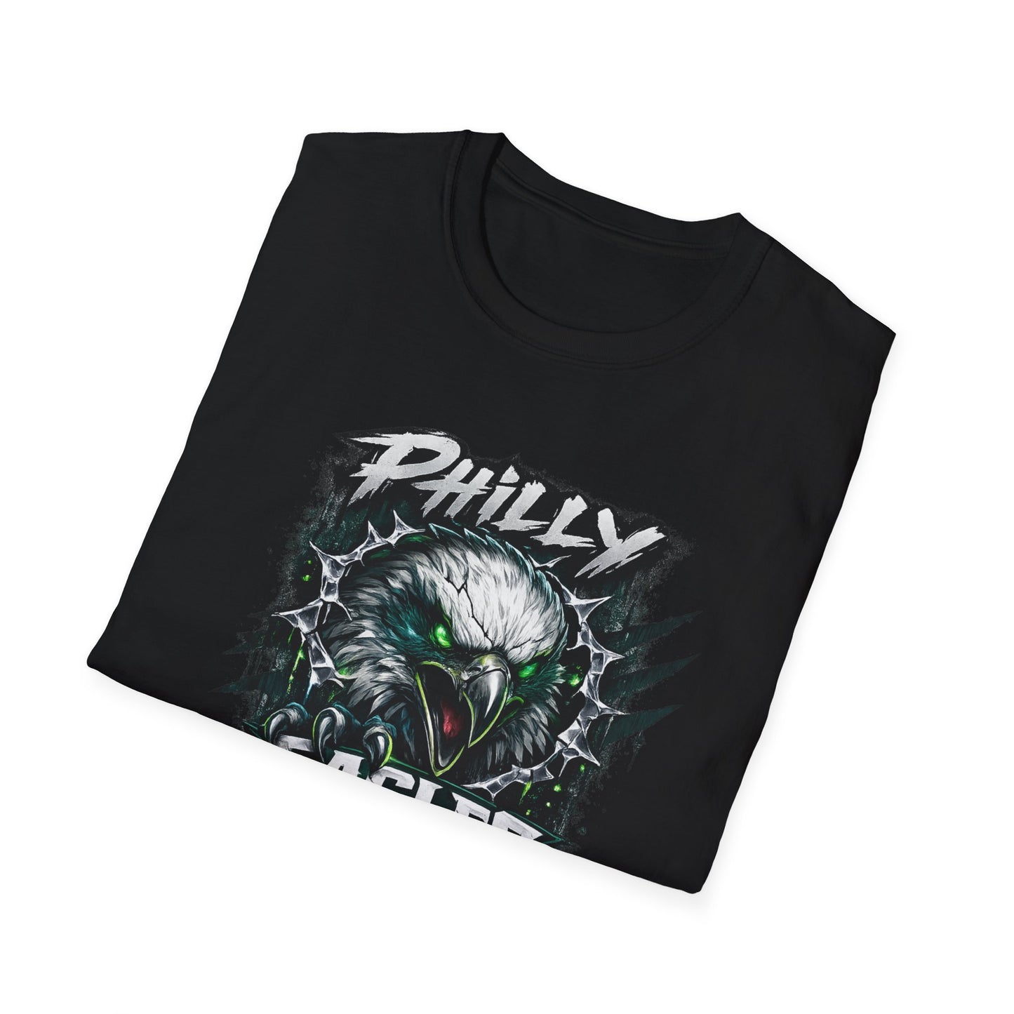Philadelphia Football Fan T-Shirt — Green Game Day Tee, Philly Tailgate Shirt, Football Fan Graphic Tee, Gift for Philadelphia Fans