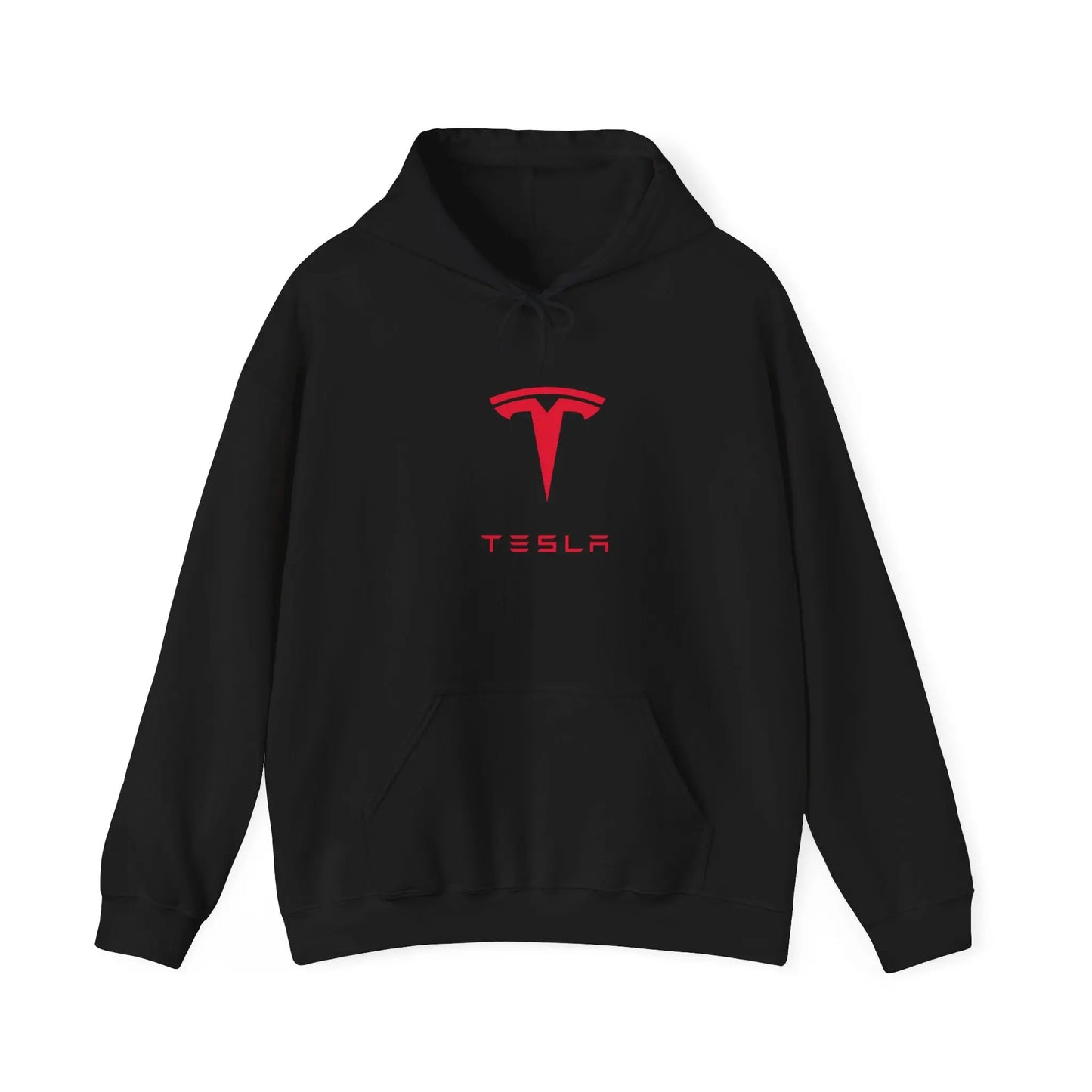 Tesla Cybertruck in Cityscape Black Hoodie: Urban Style Statement! - Black Threadz