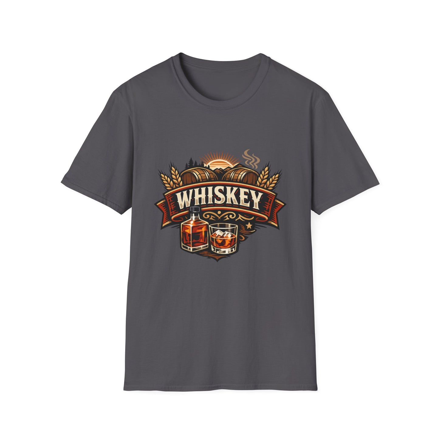 Whiskey T-Shirt – Vintage Bourbon Graphic Tee – Whiskey Lover Shirt – Unisex Drinking Humor Top for Men & Women