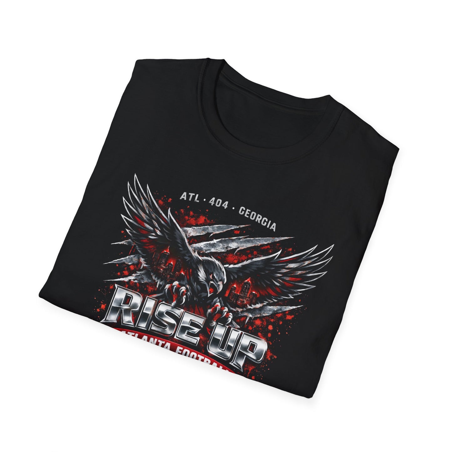 Atlanta Football Fans T-Shirt | ATL Game Day Shirt | Red & Black Football Tee | Atlanta Tailgate Shirt | Falcons Inspired Fan Apparel