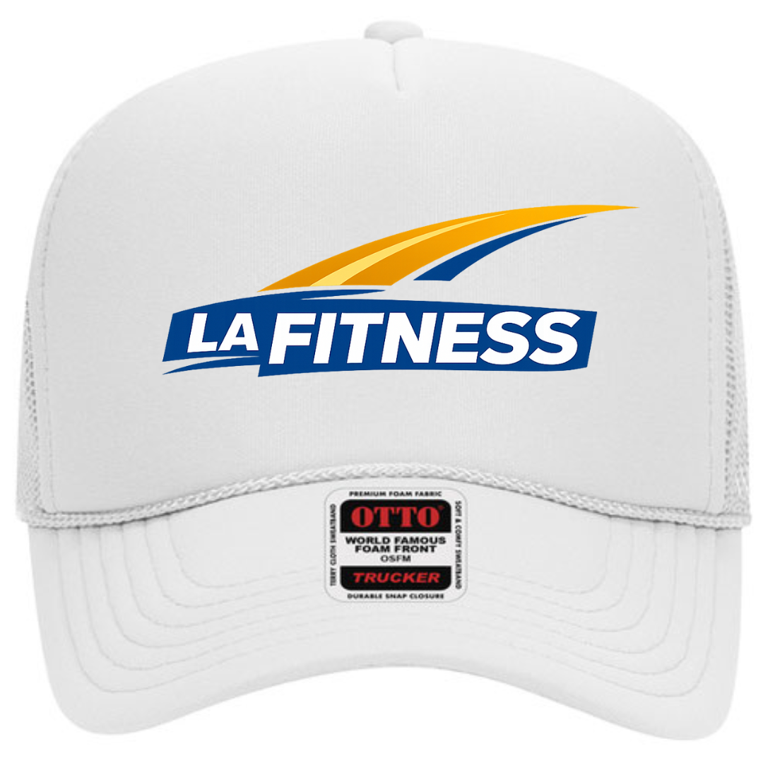 LA Fitness Trucker Snapback Hat – Gym Lifestyle Mesh Cap, Adjustable Fit
