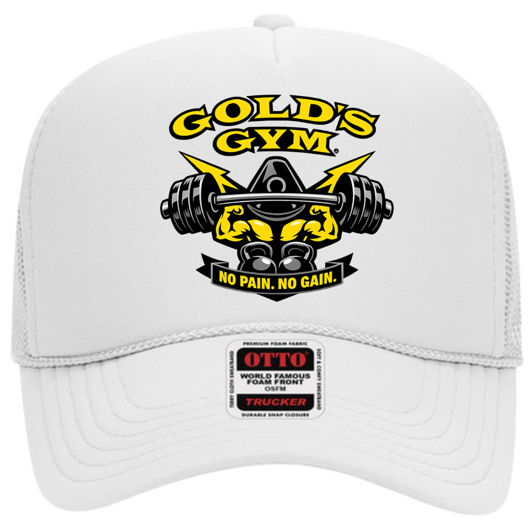Gold’s Gym Trucker Snapback Hat – Classic Fitness Mesh Cap, Adjustable Fit