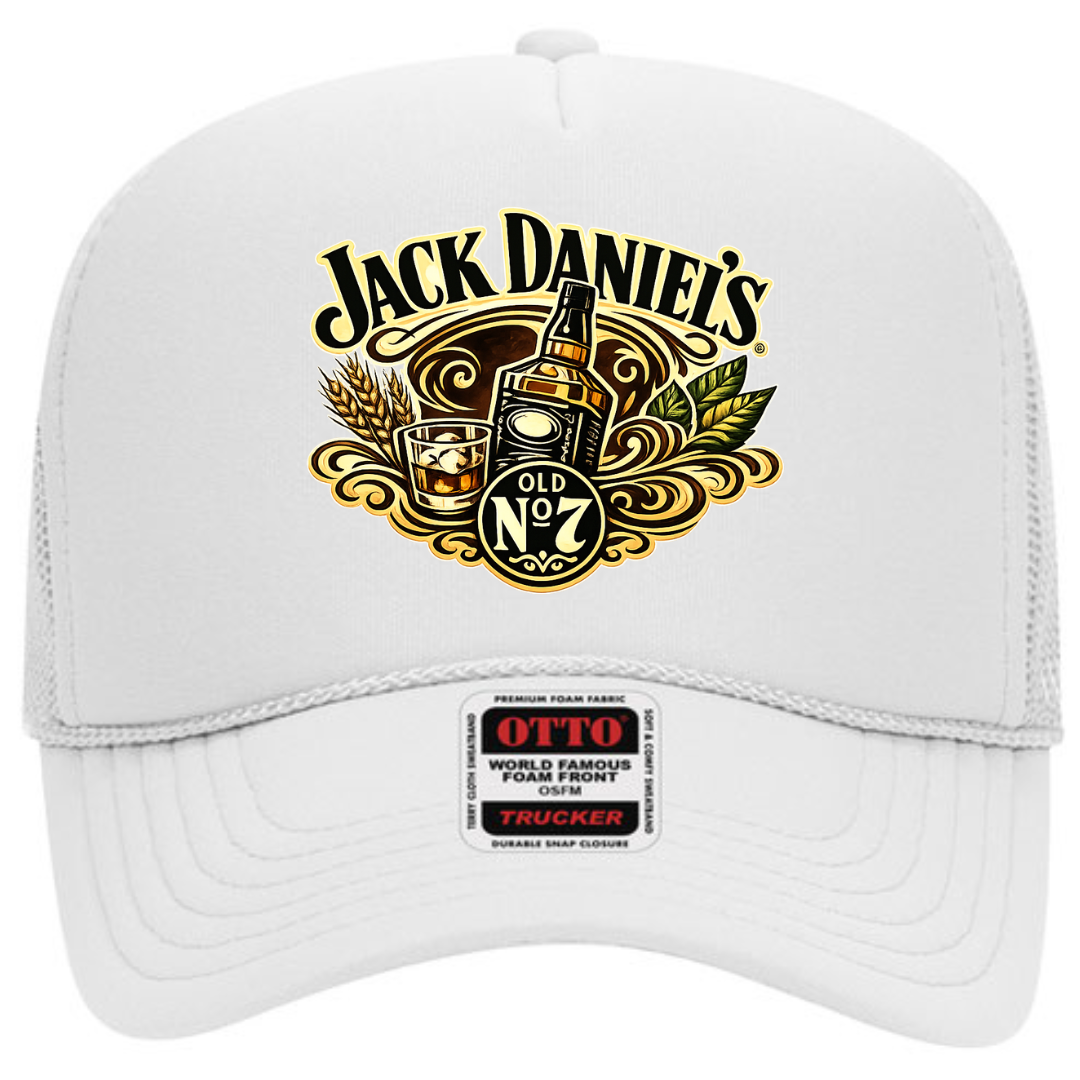 Jack Daniel’s Trucker Snapback Hat – Classic Whiskey Mesh Cap, Adjustable Fit