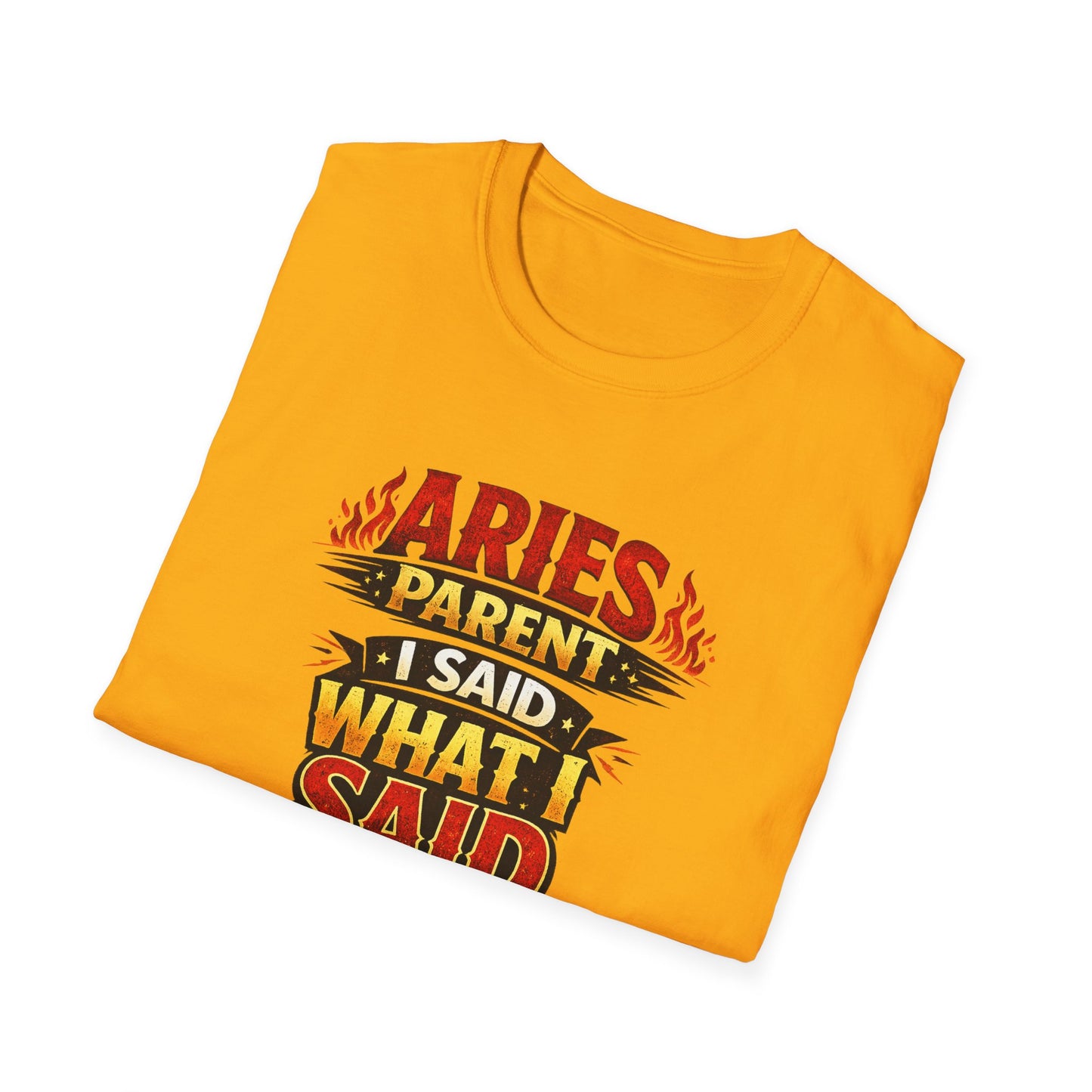 Aries Parent T-Shirt – “I Said What I Said” Funny Zodiac Mom Dad Tee | Bold Aries Personality Shirt | Astrology Gift