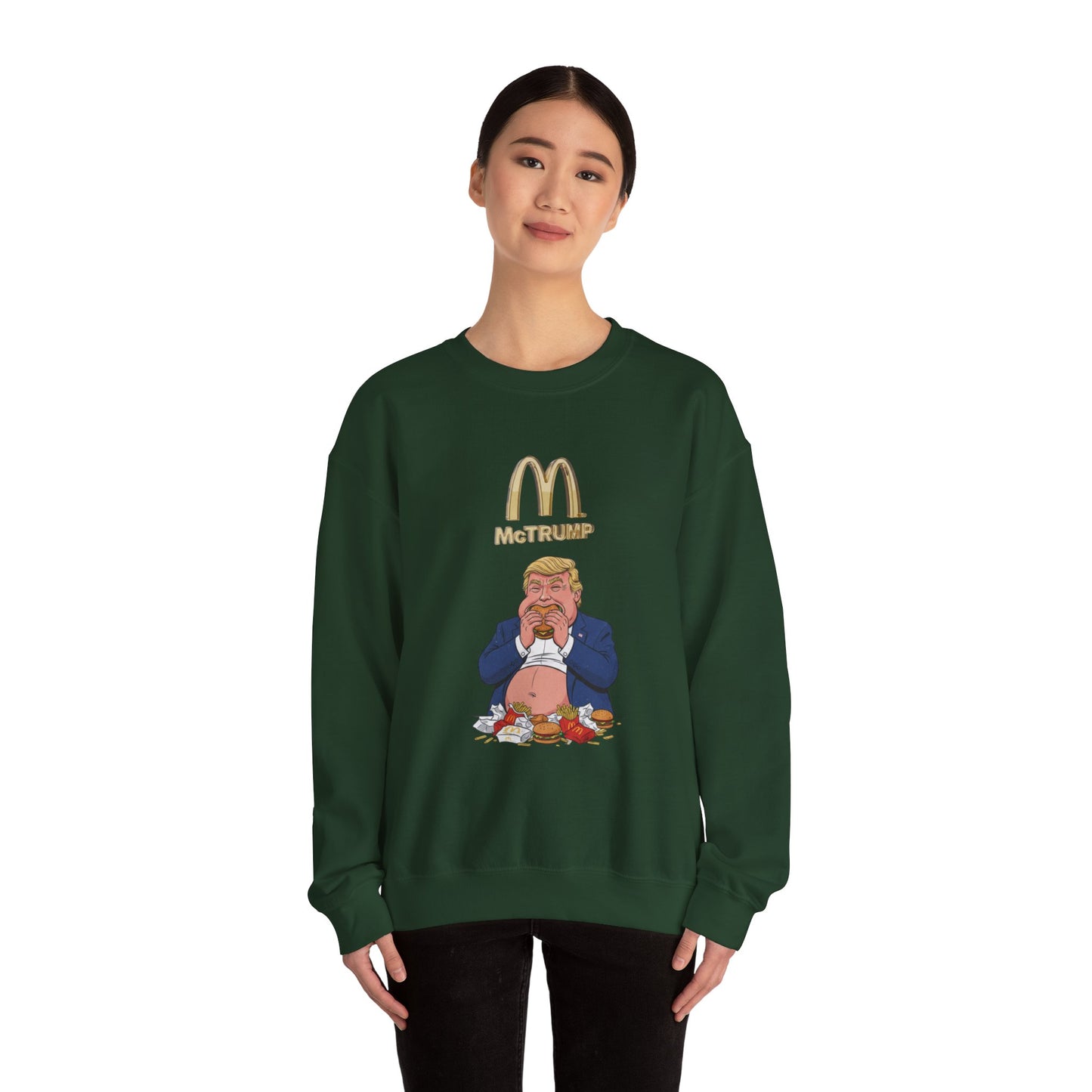 1Crewneck Sweatshirt — Political Satire 'Is He Dead Yet?