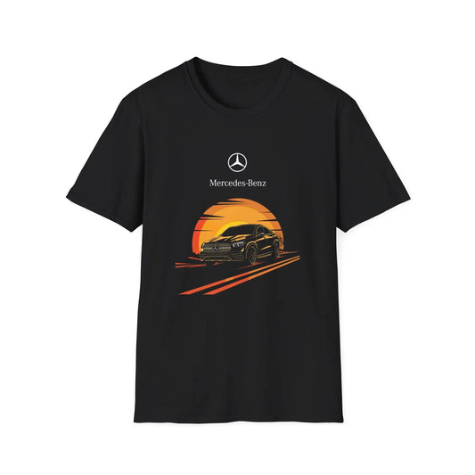 Mercedes GLE Coupe On the Road: Black T-Shirt for Automotive Enthusiasts! - Black Threadz