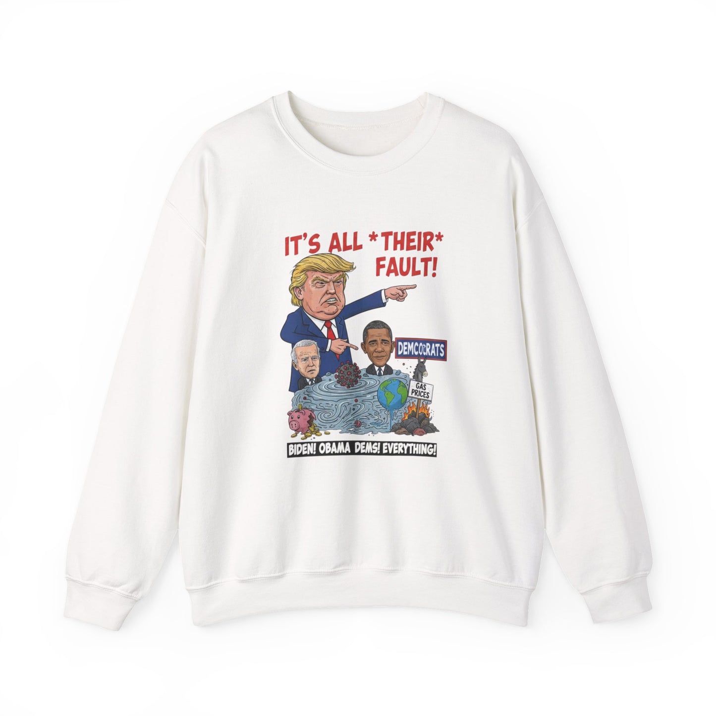 4of Crewneck Sweatshirt — Political Satire 'Is He Dead Yet?